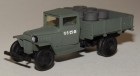 799 ETH Arsenal GAZ-MM WWII Military truck with single head light loaded with barrels.